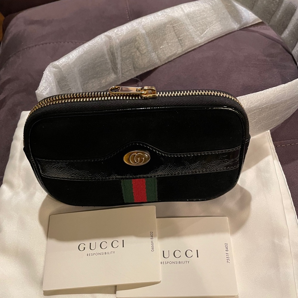 Gucci mini suede ophidia fanny pack belt bag